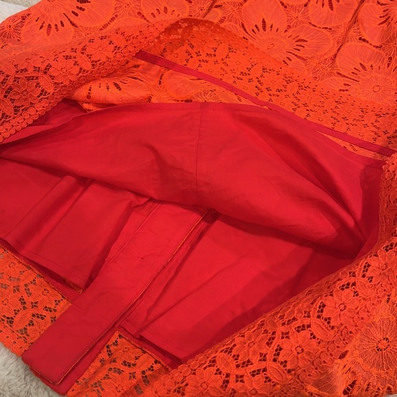 Zimmermann red lace midi skirt sample size 4/6 - Picture 10 of 11